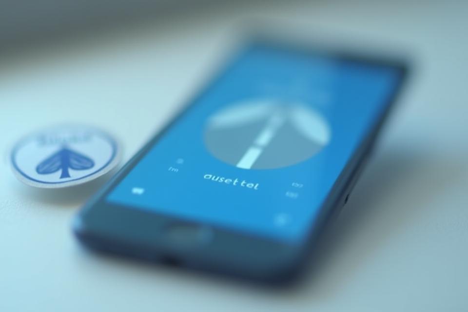 Nahaufnahme einer österreichischen digitalen Vignette auf einem Smartphone-Display und einer Klebevignette, die die Wichtigkeit beider Optionen hervorhebt.